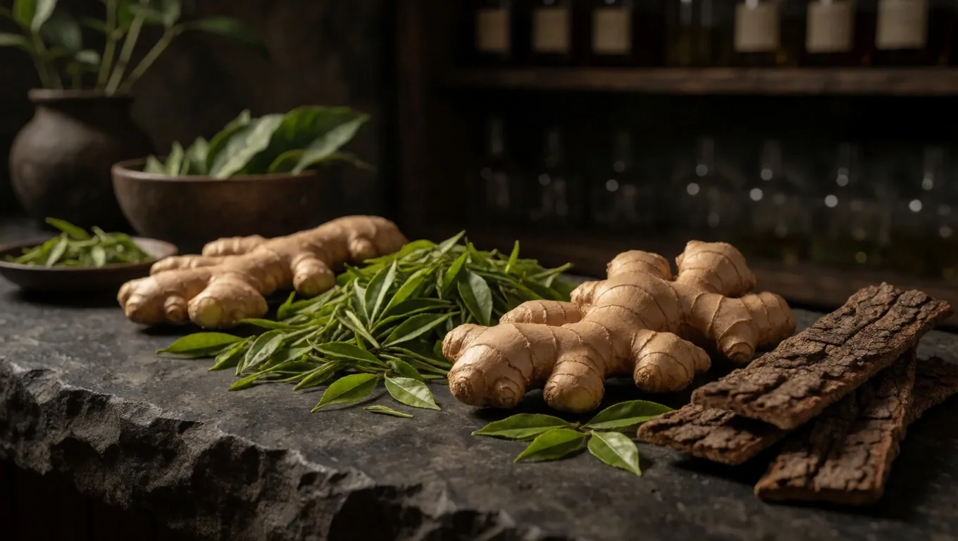Botanical ingredient panorama