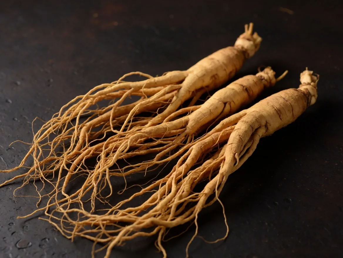 Panax ginseng root specimens